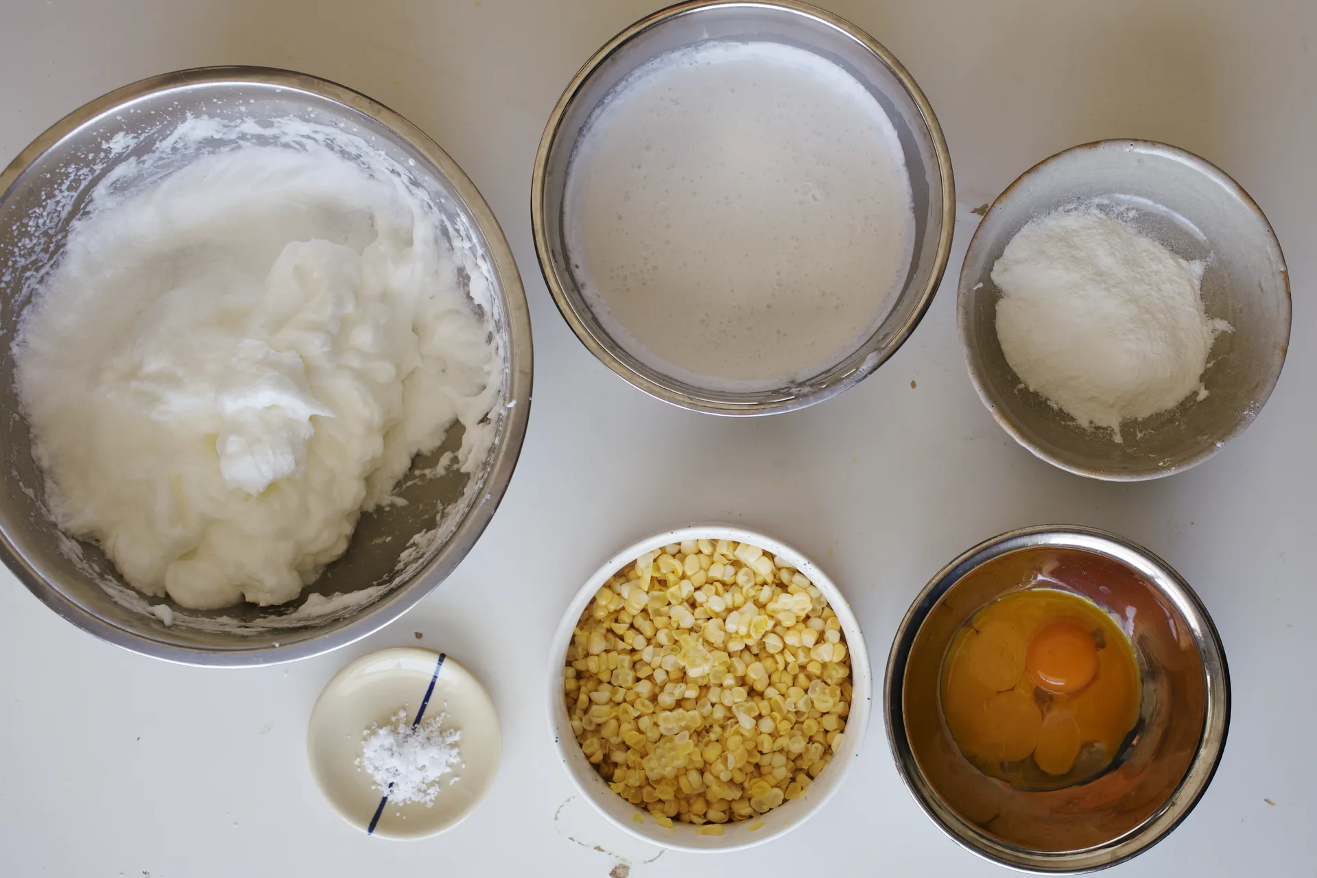 All the ingredients laid out.