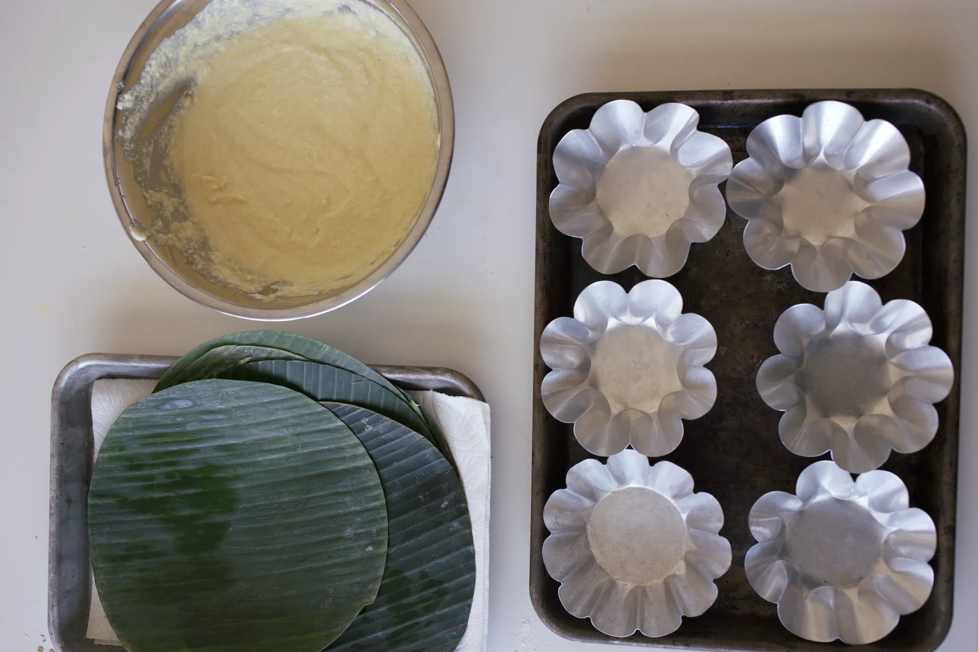 Blending corn and coconut mixture